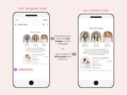 Meet The Team Text Message