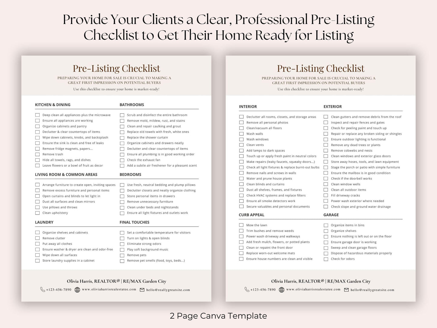 Seller Pre-Listing Checklist
