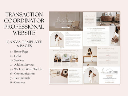 TC Professional Website Canva Template