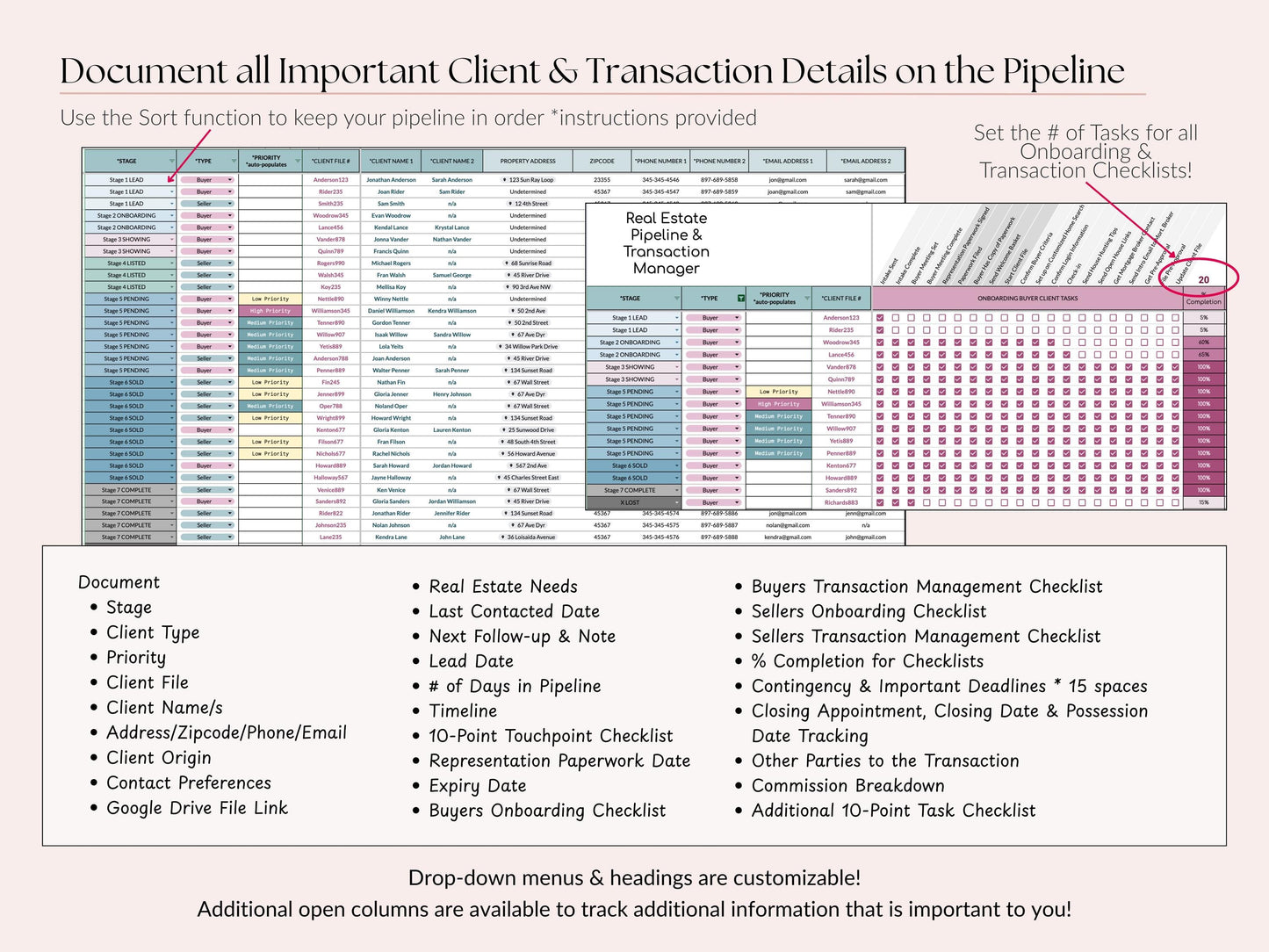 Pipeline + Transaction Manager (7 Tabs)