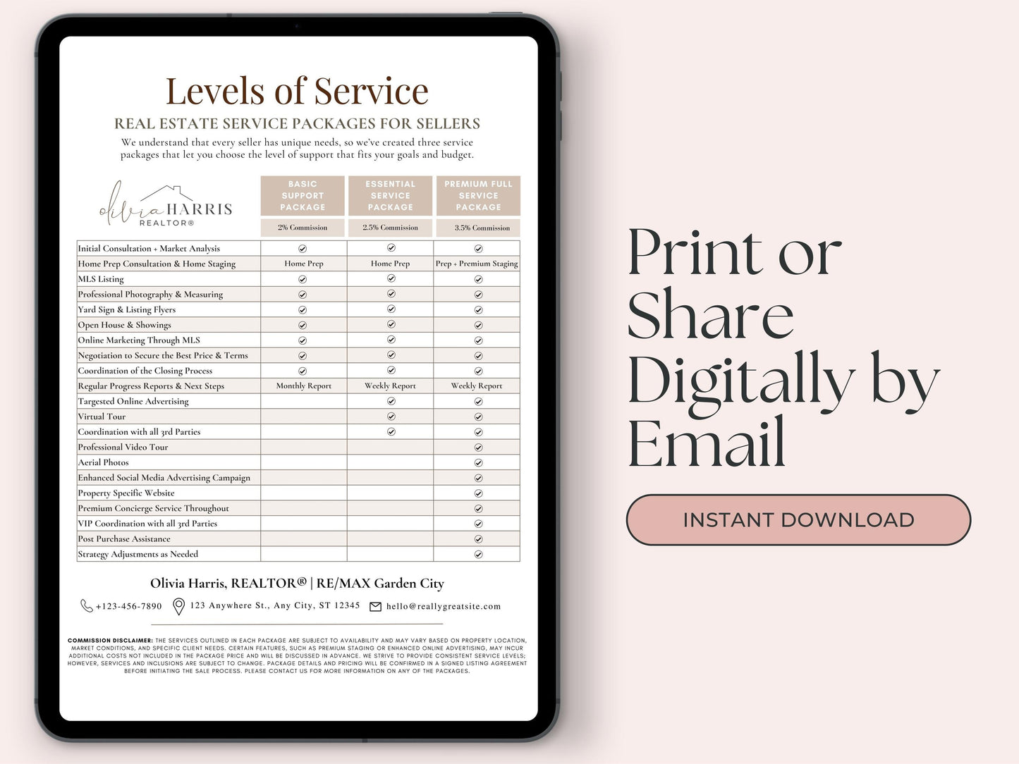 Service Tiers Flyer