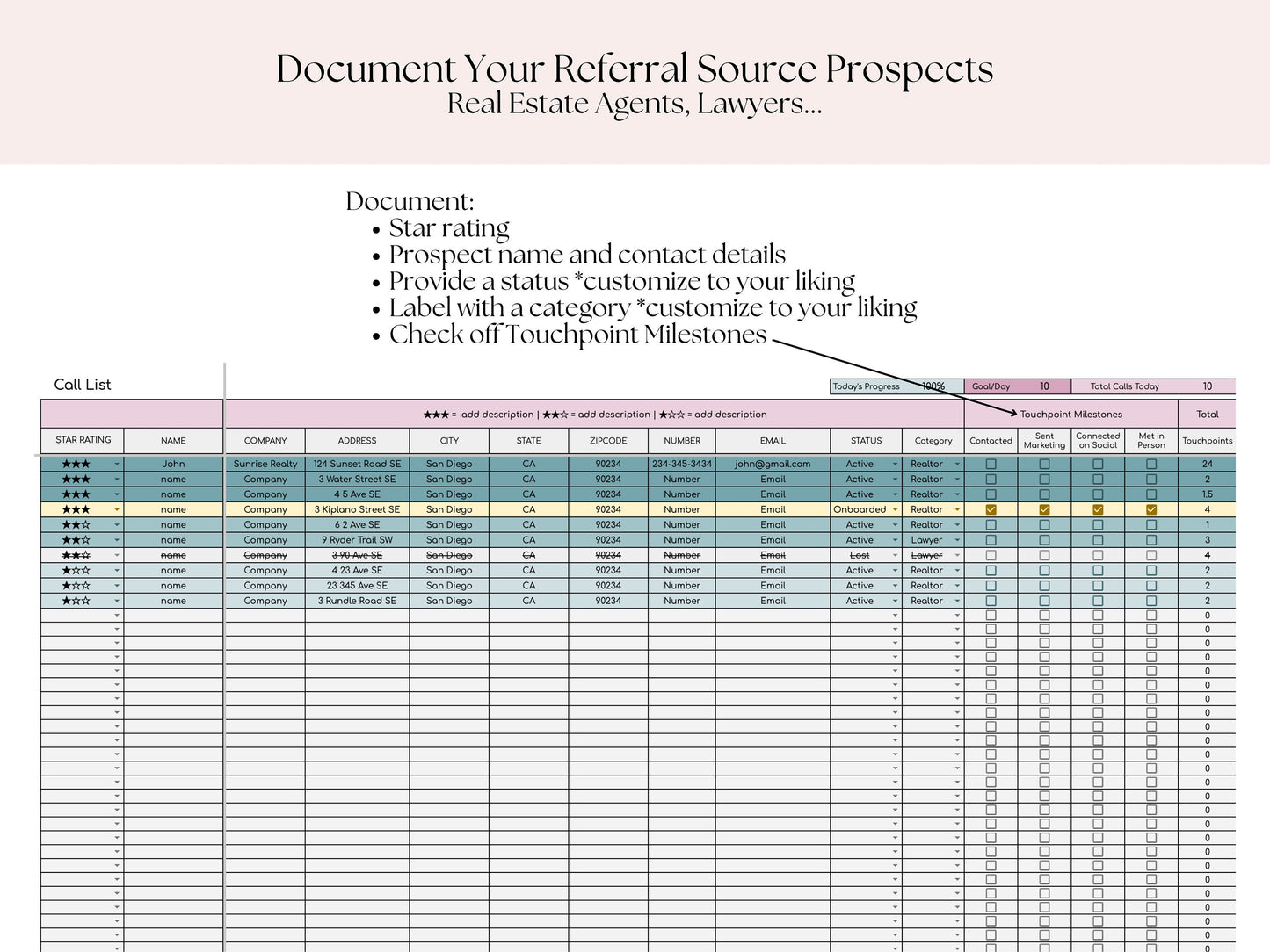 Mortgage Referral Partner Tracker