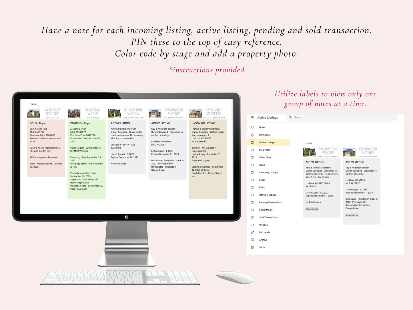 Google Keep Note Headers Vol 1