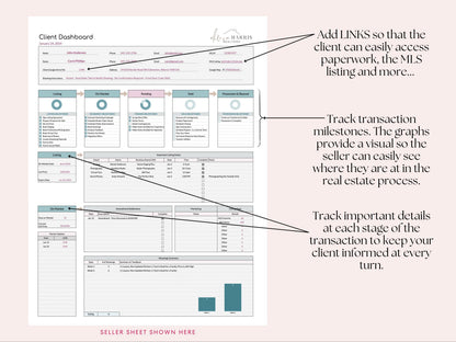 Buyer and Seller Client Transaction Dashboard