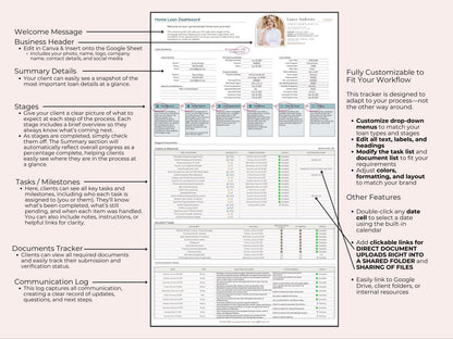 Loan Officer Shared Client Dashboard