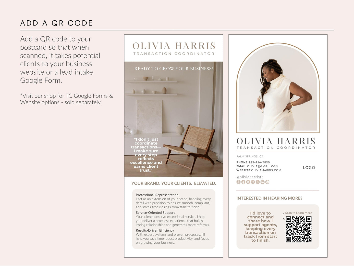 Transaction Coordinator Rack Card