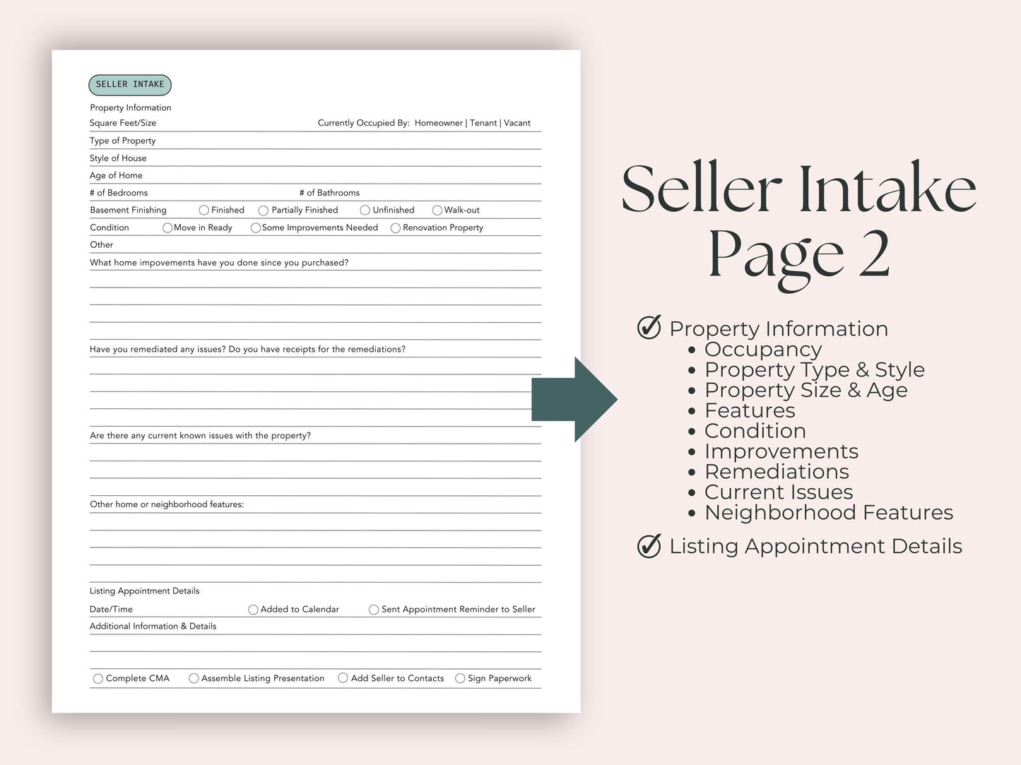 Buyer and Seller Intake Forms