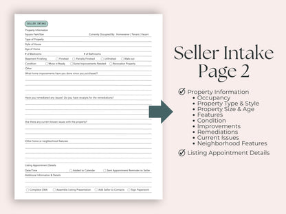 Buyer and Seller Intake Forms