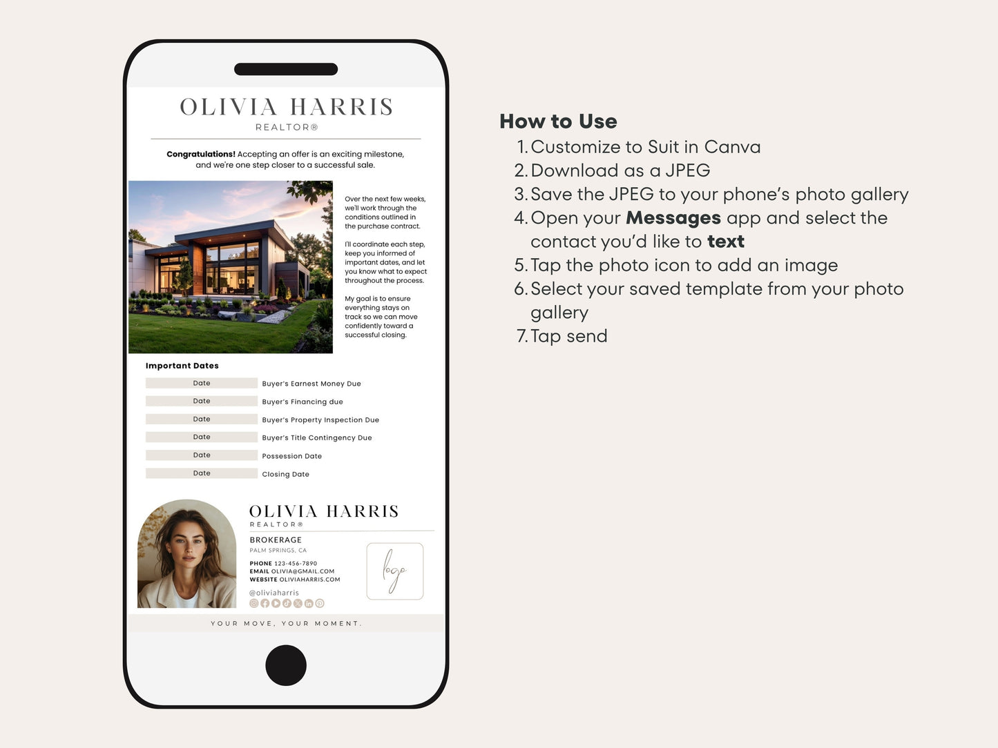 Seller Transaction Kit for Real Estate Agents | 90+ Canva Email & Text Templates