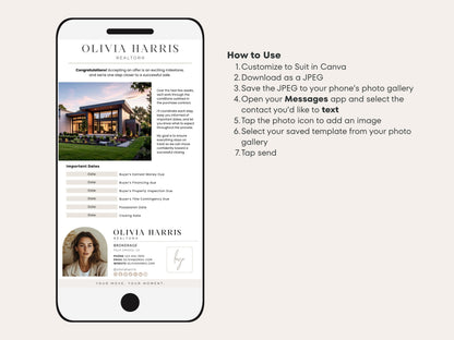 Seller Transaction Kit for Real Estate Agents | 90+ Canva Email & Text Templates