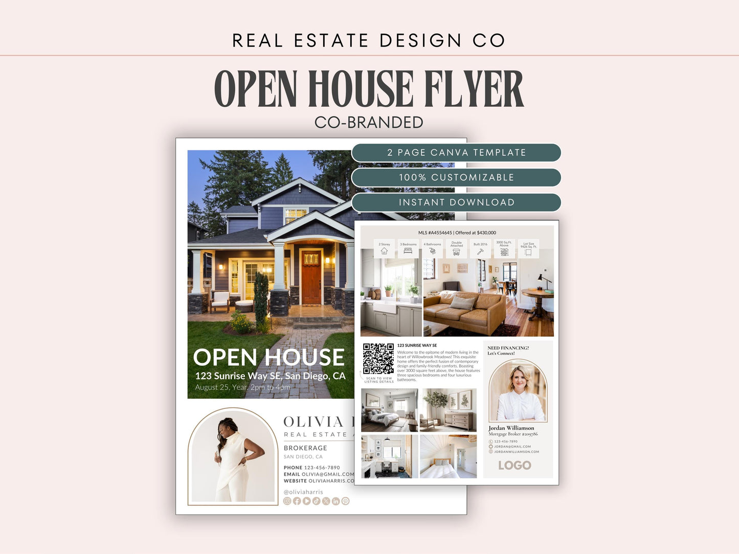 Co-Branded Open House Flyer