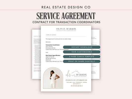 Transaction Coordinator Service Agreement