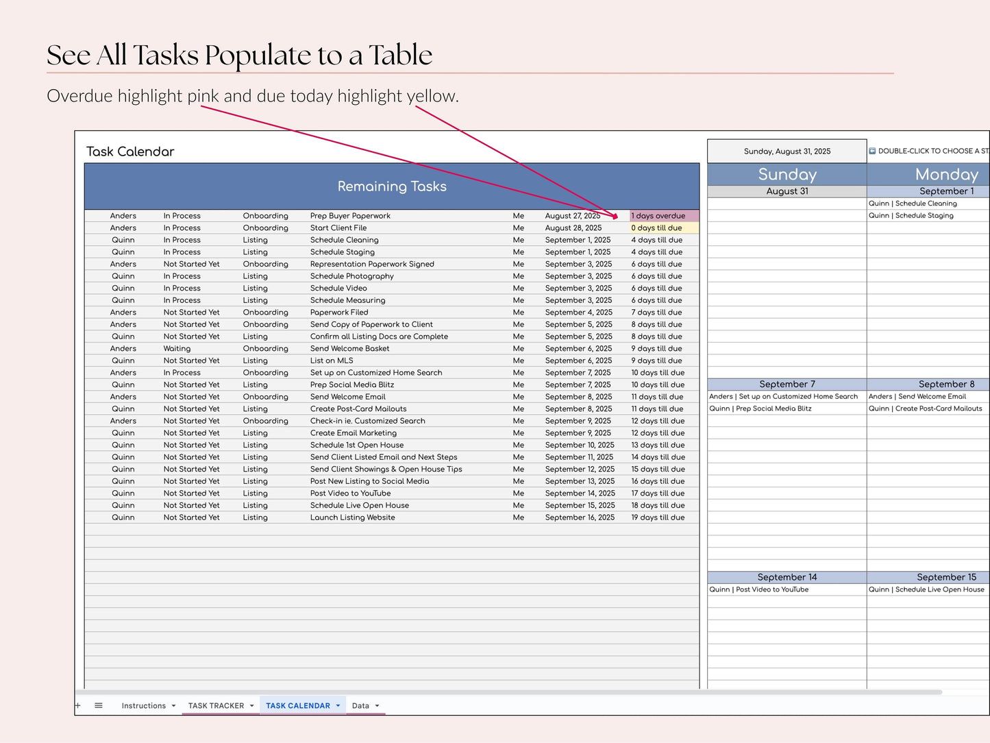 Transaction Task Tracker