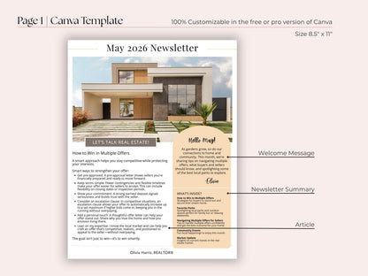 May Newsletter Template Vol 2