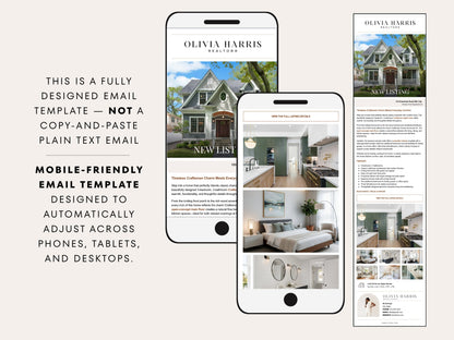 New Listing Marketing Email Template | Canva for Real Estate Agents