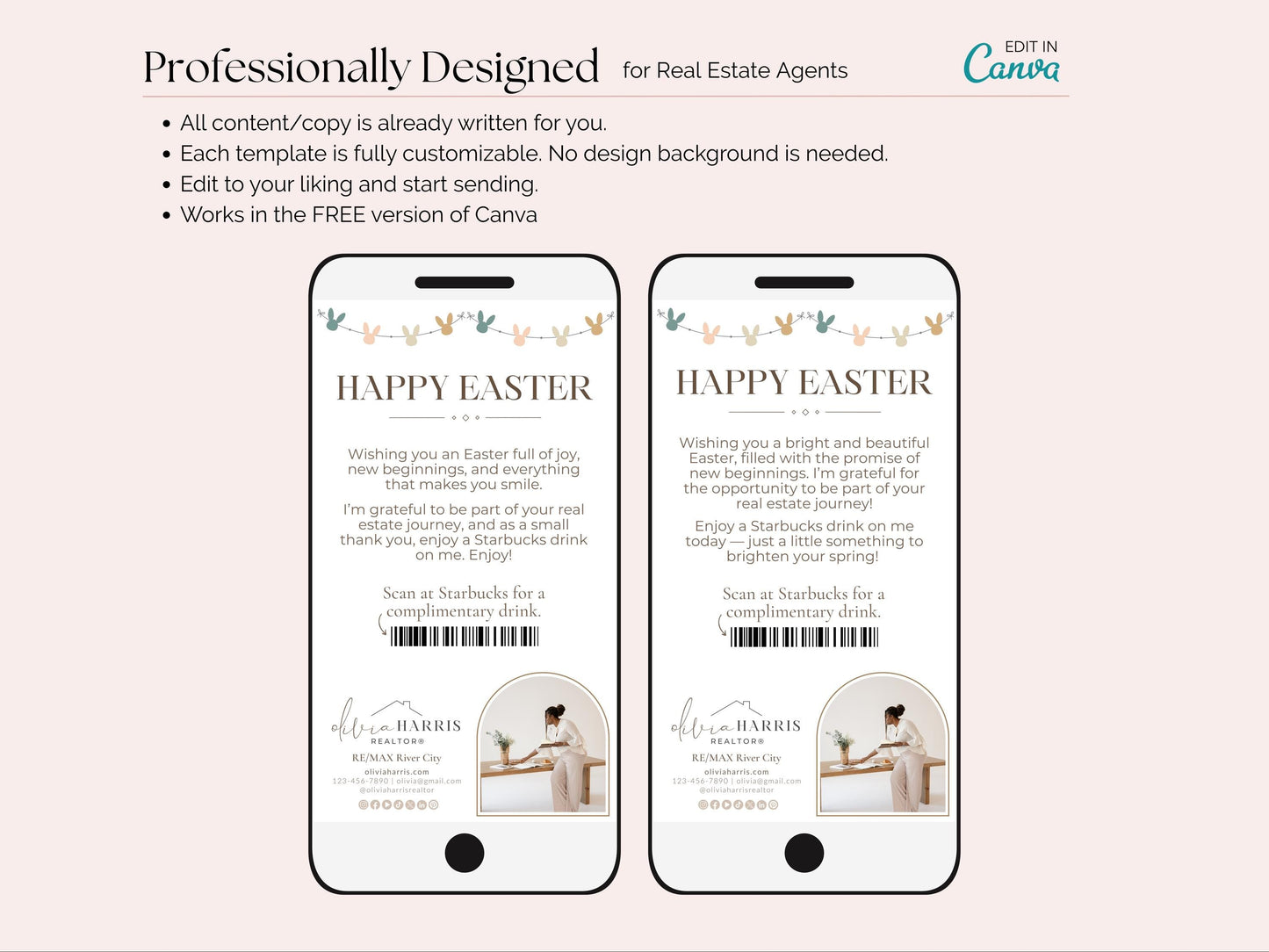 Happy Easter Coffee Card