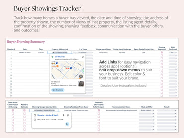 Showings Tracker