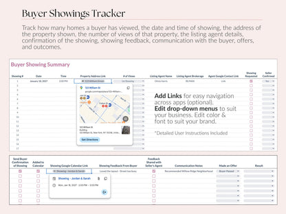 Showings Tracker