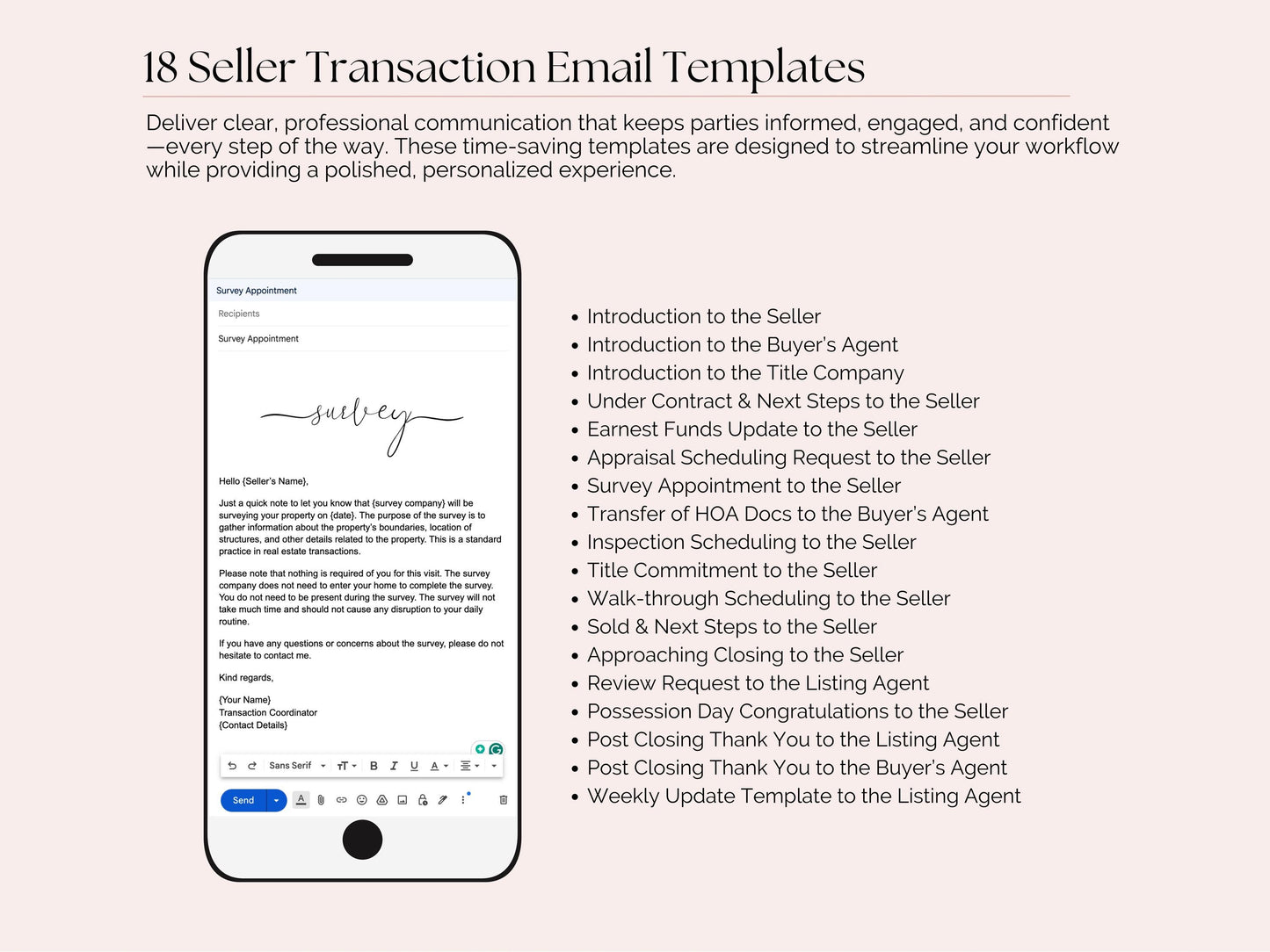 Transaction Coordinator Email Templates