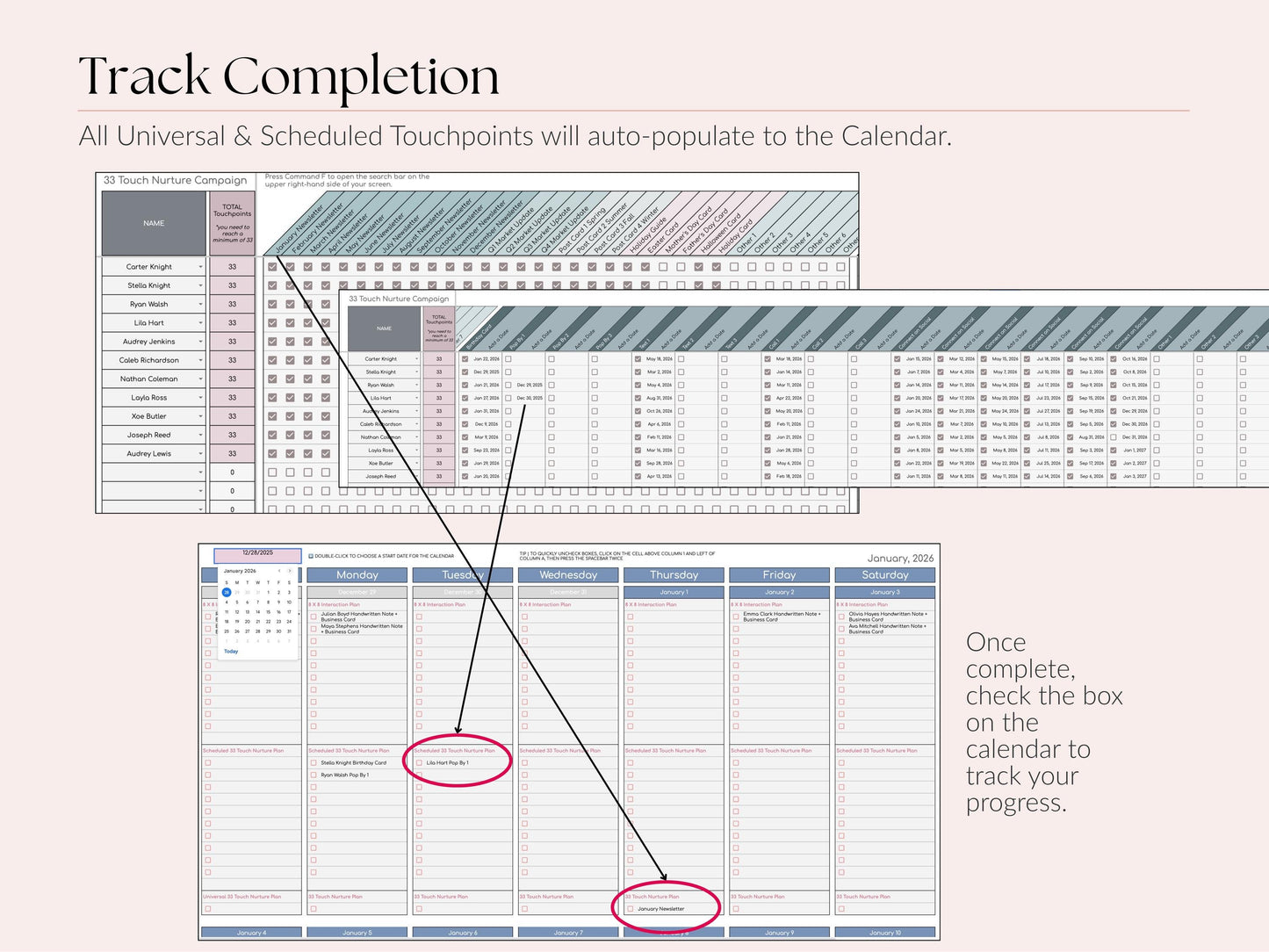 Leads Tracker | 8x8 Plan + 33 Touch