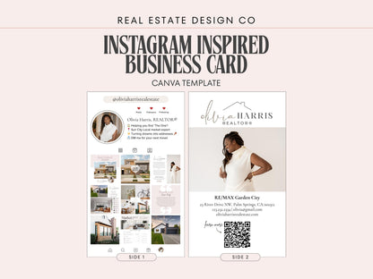 Instagram Inspired Business Card