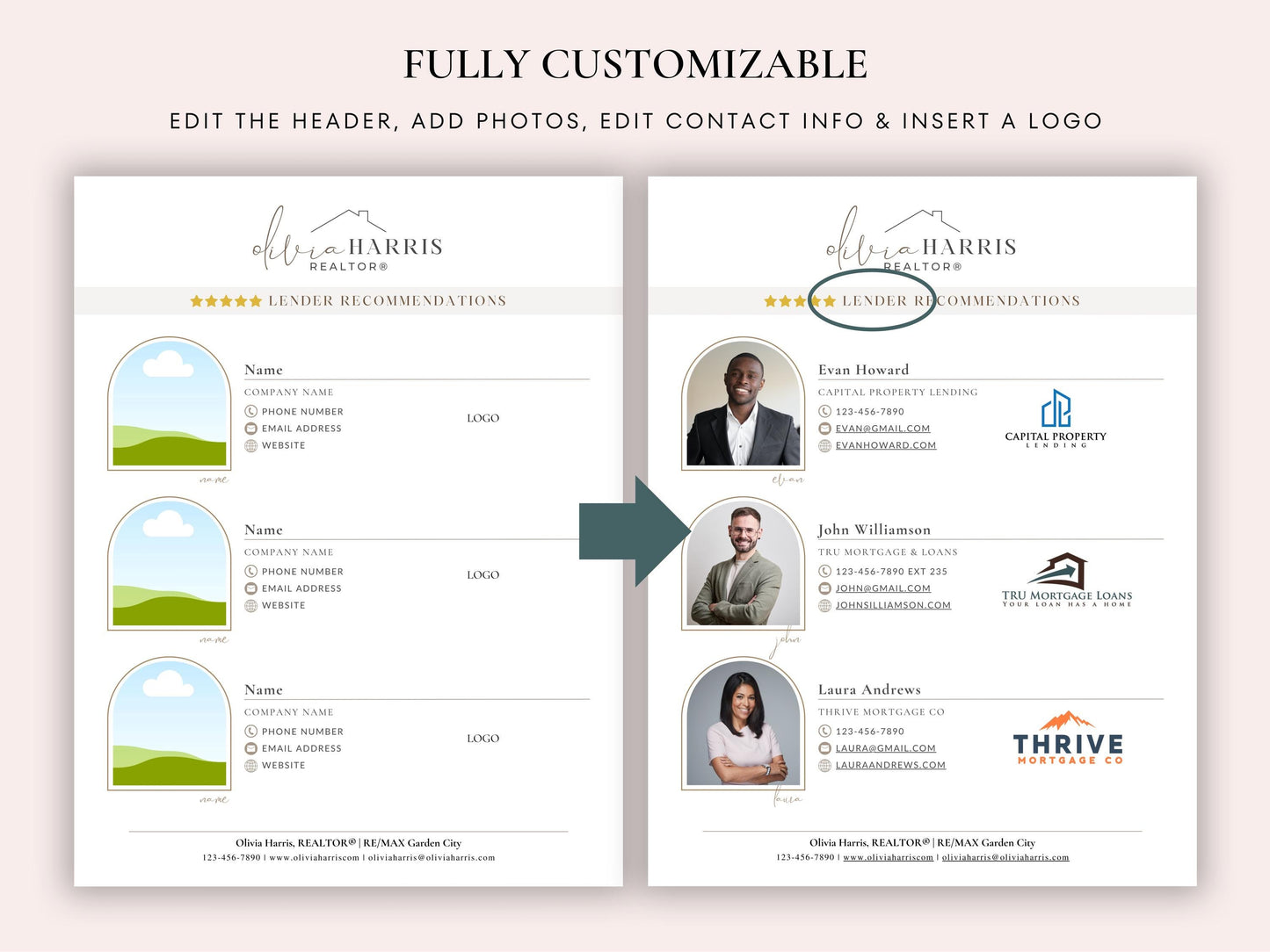Recommendations Flyer Template