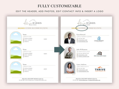 Recommendations Flyer Template