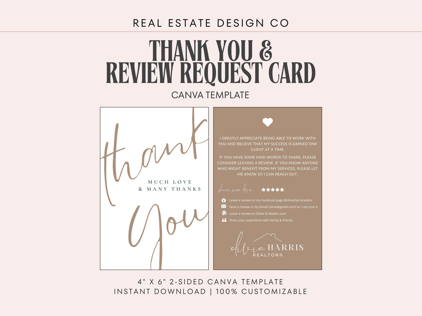 Thank You Card & Review Request