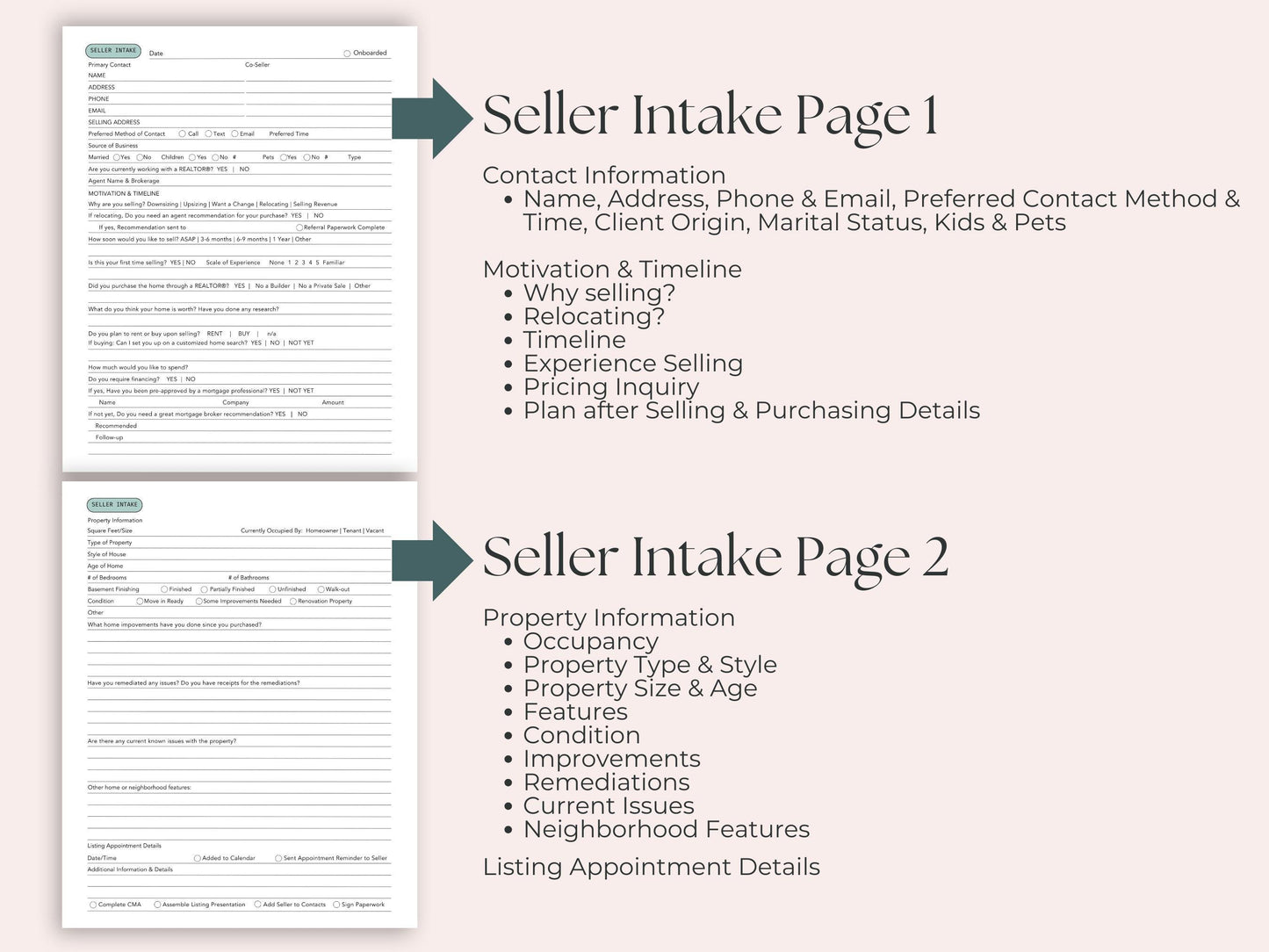 Buyer and Seller Intake Questionnaire