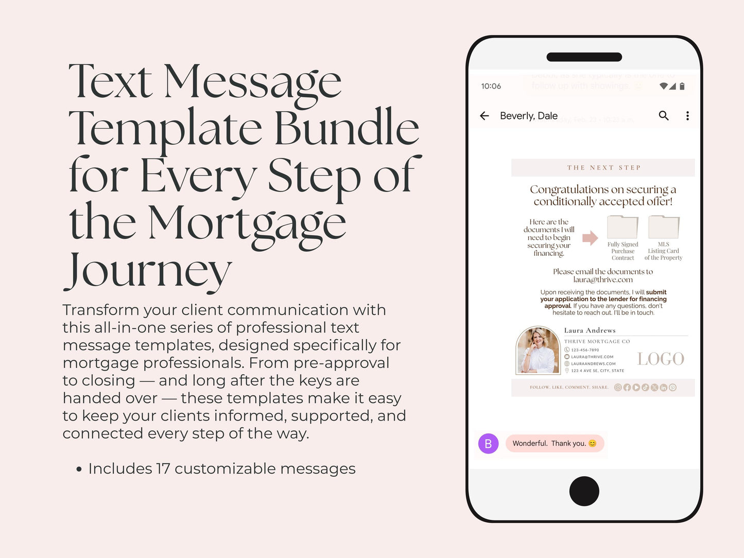 Loan Officer Text Message Templates