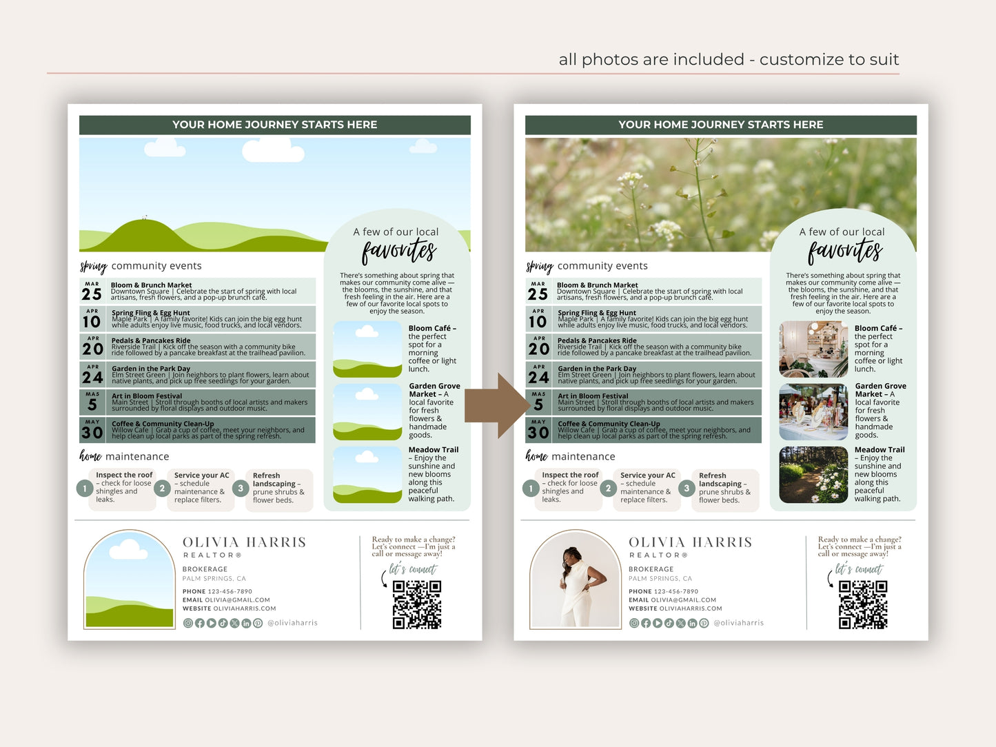 Spring Real Estate Newsletter Template — Seasonal Canva Template for Agents