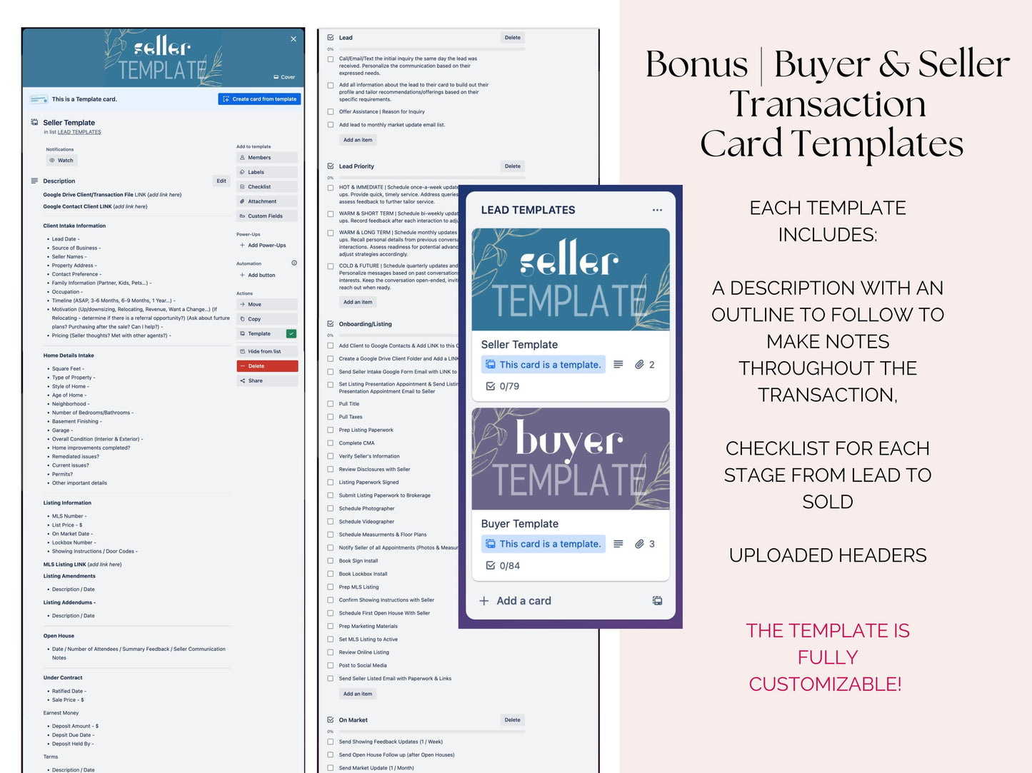 Trello Card Cover Photo Canva Template with 3 Bonus Shared Trello Boards