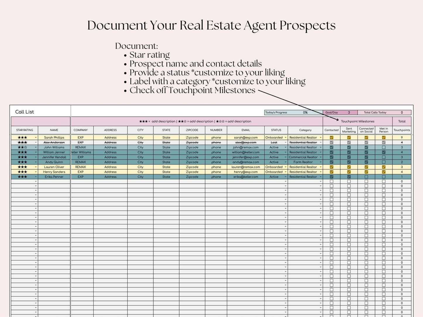 TC Business Prospecting Tracker