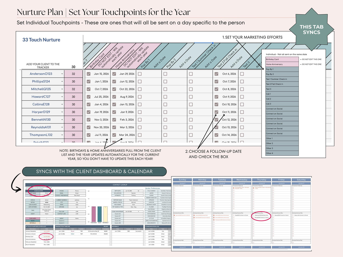 Client List & Nurture Plan