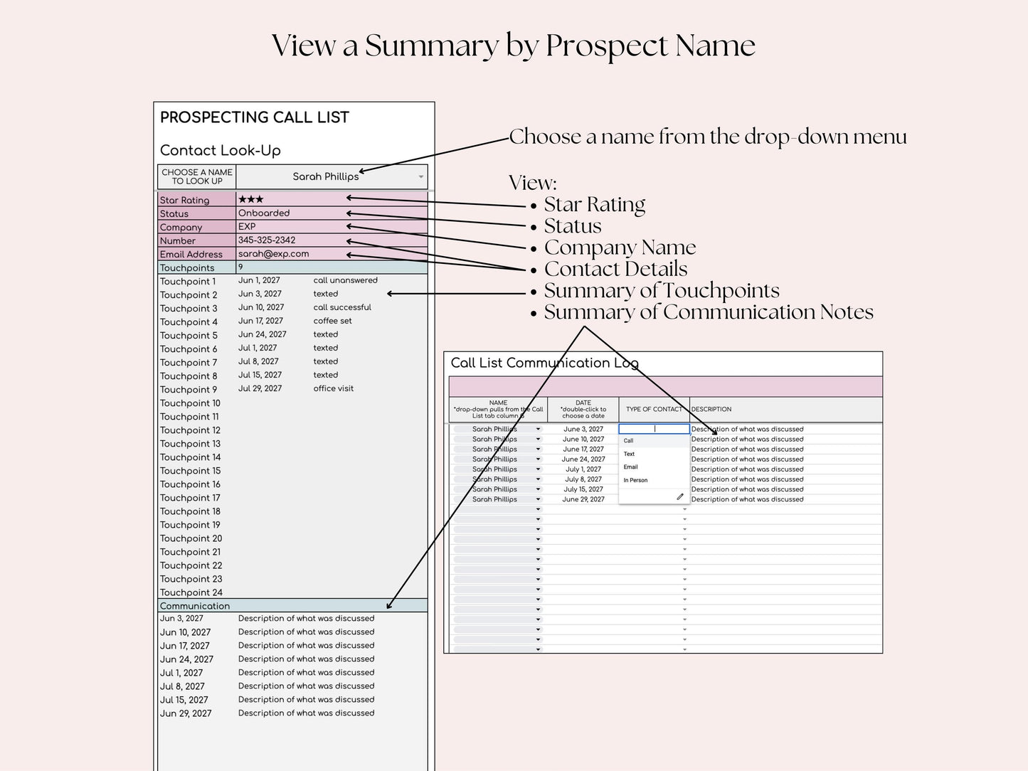 TC Business Prospecting Tracker
