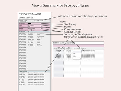 TC Business Prospecting Tracker