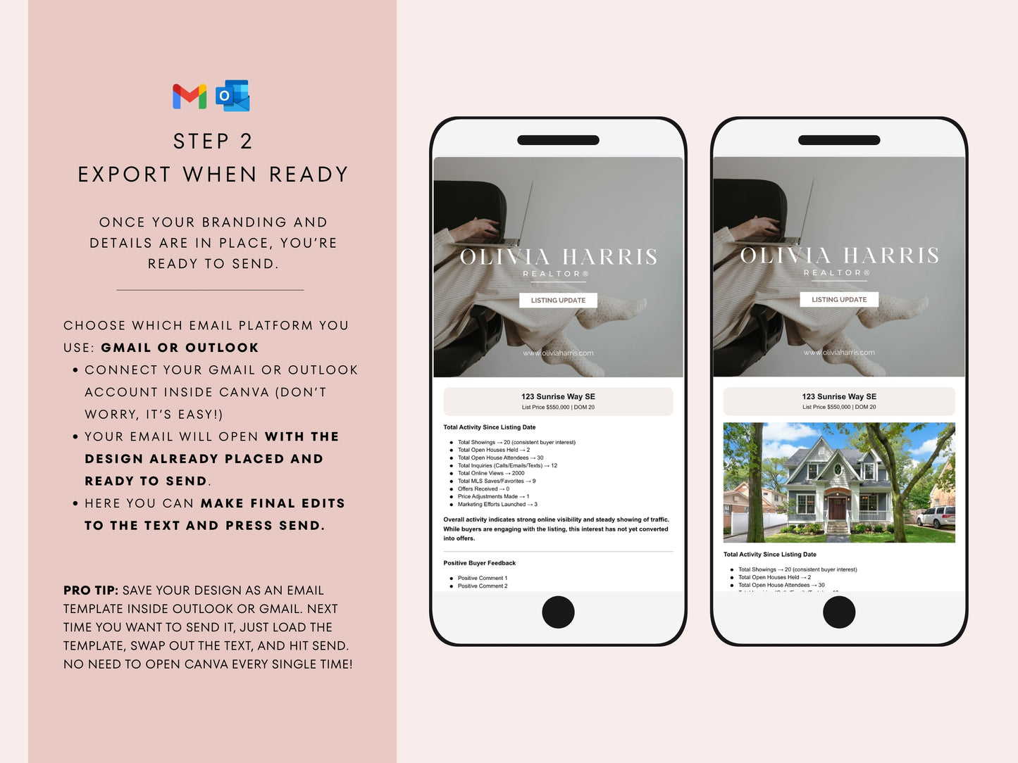 Listing Update Email Template