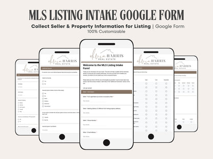 MLS Listing Intake Form | Google Form Template for Real Estate Agents