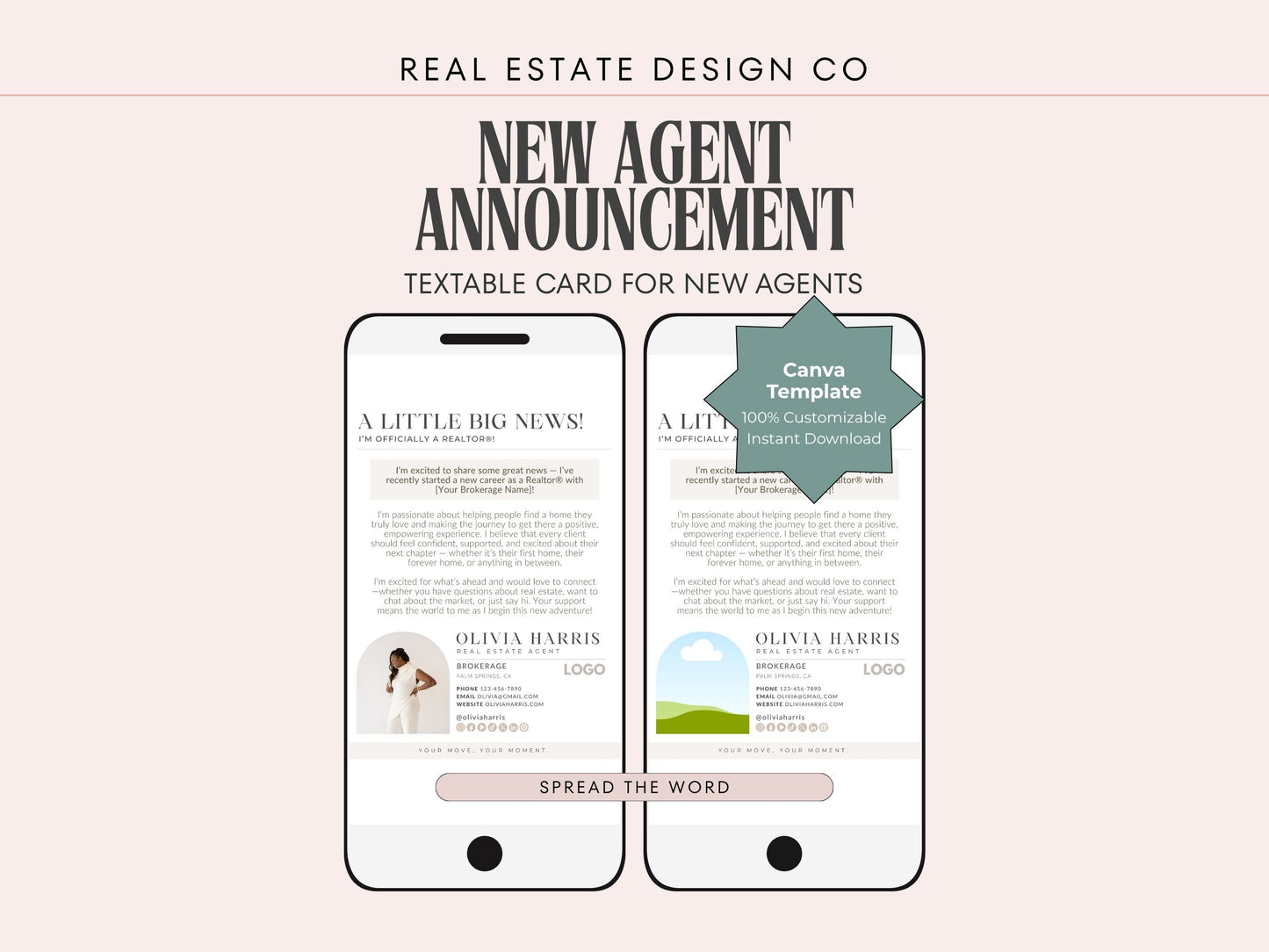 New Agent Announcement Text Message