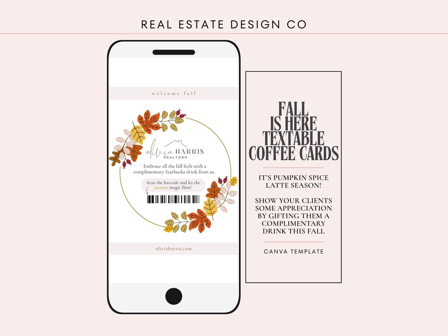 Fall Coffee Card Text Message