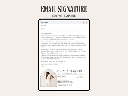 Professional Email Signature for Real Estate Agents | Canva