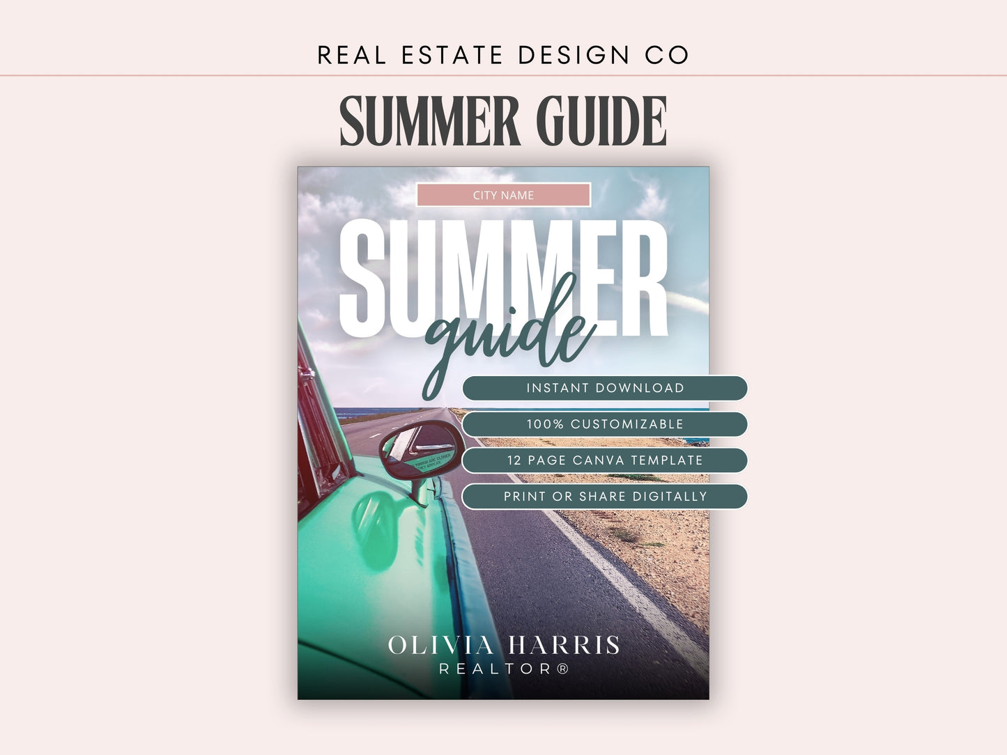 12-Page Summer Client Guide — Real Estate Marketing Canva Template
