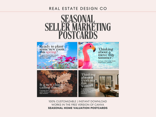 Seasonal Real Estate Postcard Bundle