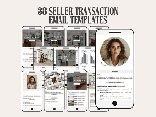 Seller Email Templates for Real Estate Agents — 38 Canva Email Templates
