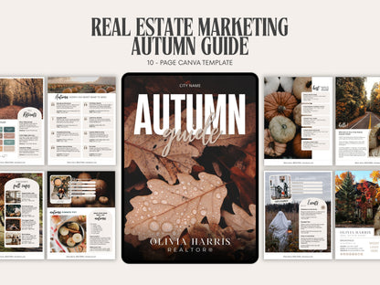 Real Estate Autumn Lead Magnet | 10-Page Canva Template for Agents