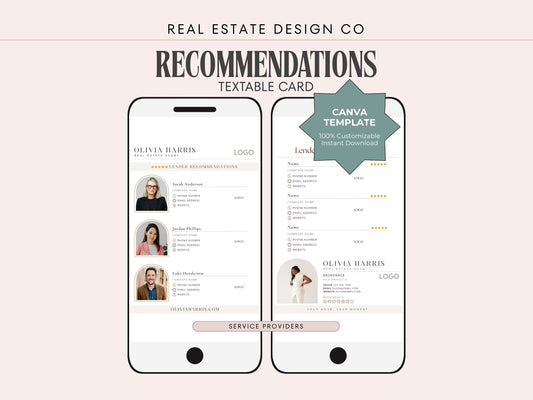 Recommendation Text Message