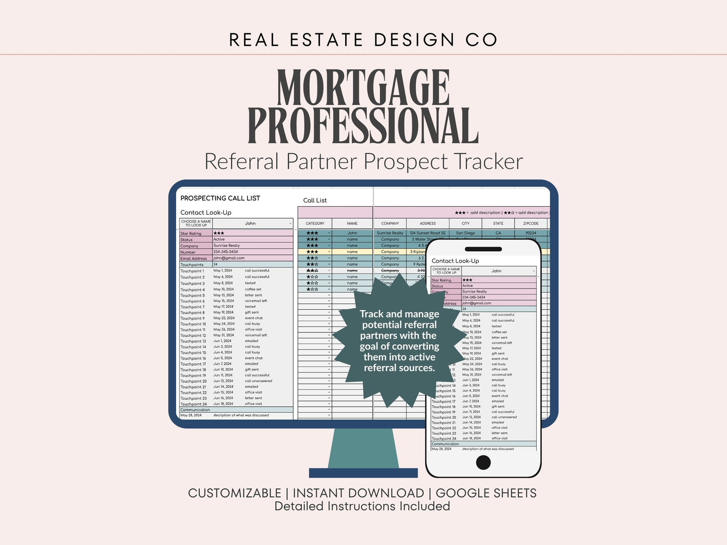 Mortgage Referral Partner Tracker