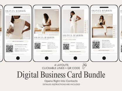 Real Estate Digital Business Card Bundle
