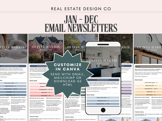 Monthly Email Newsletter Template Bundle