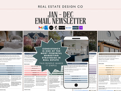 Monthly Email Newsletter Template Bundle